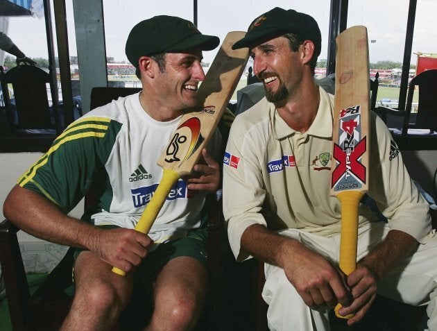 Dizzy gave Mike Hussey some much-needed batting advice after their 320 run partnership ended early when Huss was out for 182.