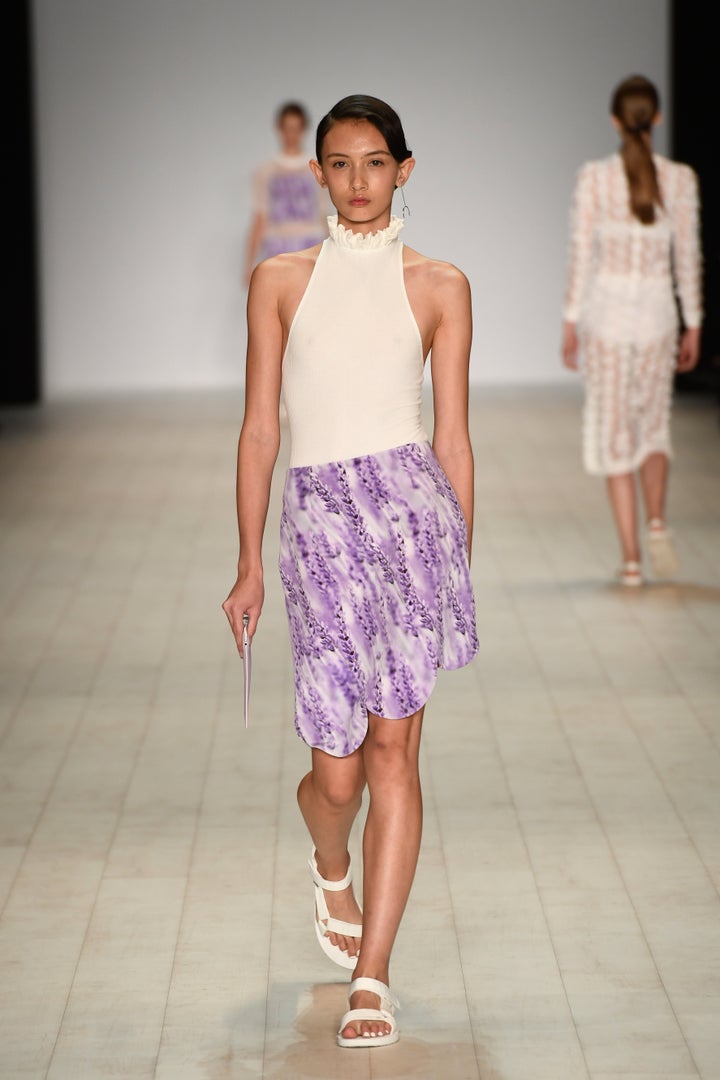 SYDNEY, AUSTRALIA - MAY 17: A model walks the runway during the Karla Spetic show at Mercedes-Benz Fashion Week Resort 17 Collections at Carriageworks on May 17, 2016 in Sydney, Australia. (Photo by Stefan Gosatti/Getty Images)