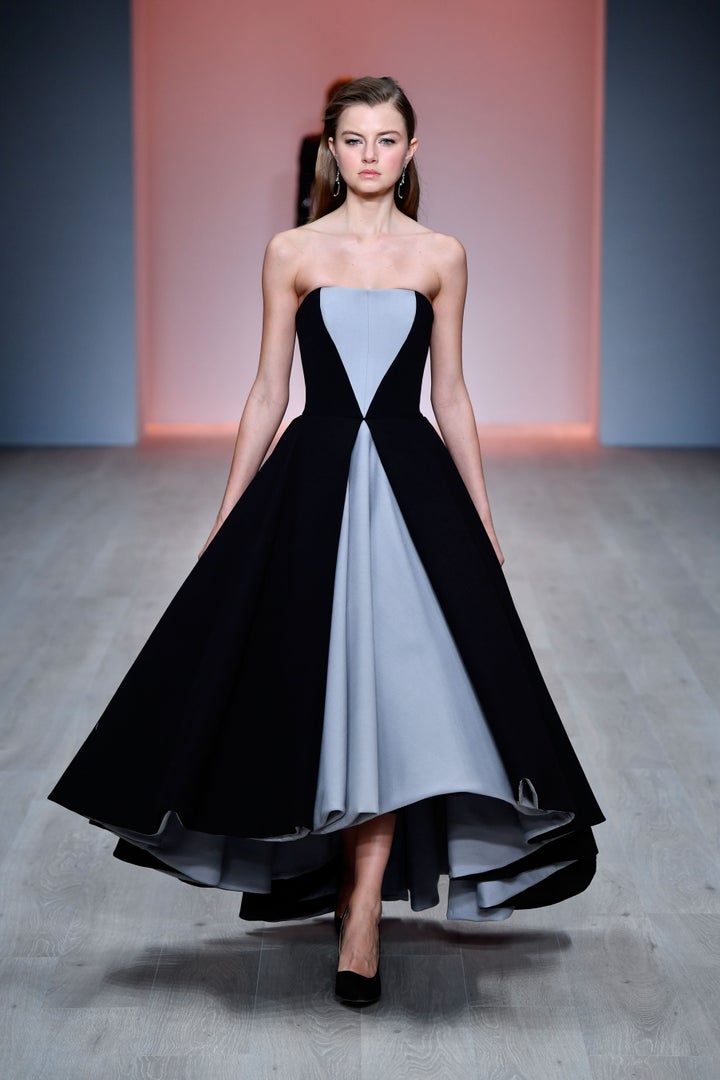 SYDNEY, AUSTRALIA - MAY 17: A model walks the runway during the Steven Khalil show at Mercedes-Benz Fashion Week Resort 17 Collections at Carriageworks on May 17, 2016 in Sydney, Australia. (Photo by Stefan Gosatti/Getty Images)