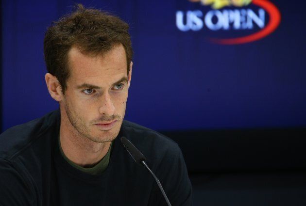 Andy Murray appears at a press conference to announce his withdrawal from the 2017 U.S. Open.