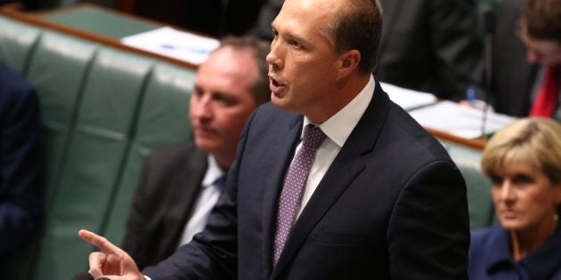 Peter Dutton says refugees would take Australian jobs.