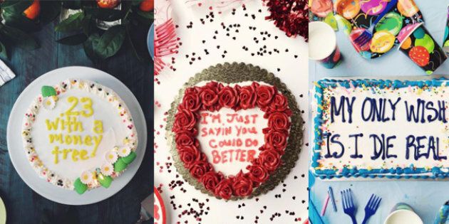 Drake lyrics piped onto cakes, then Instagrammed. What a time to be alive.