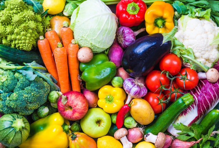 Fill your fridge with rainbow whole foods.