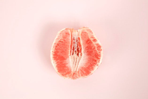 We'll just leave this picture of a half-peeled grapefruit here.