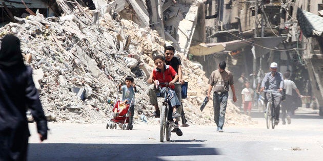 A spokesman from the Red Cross said the organization successfully delivered humanitarian aid supplies to the besieged Damascus suburb of Harasta after four years.