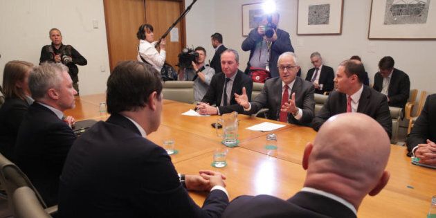 Round one: Prime Minister Malcolm Turnbull first met energy retail chiefs at Parliament House three weeks ago.