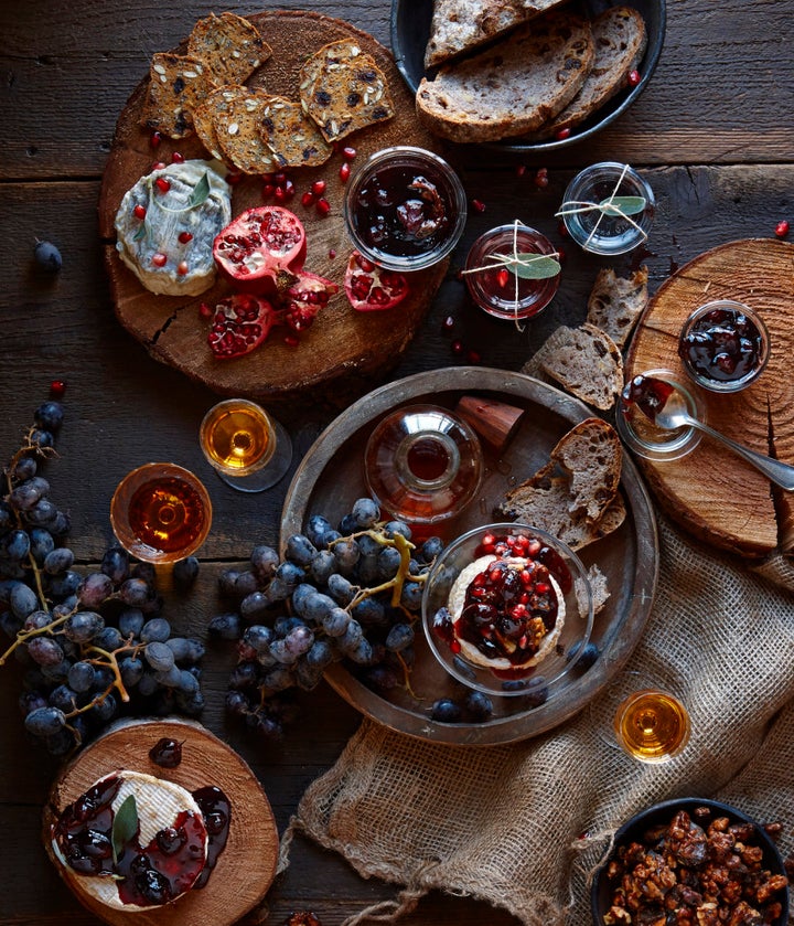 Experiment with a wide variety of cheeses, jams, fruit and wine.