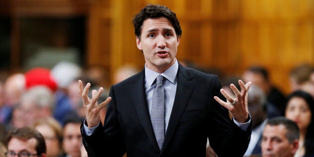 Canada's Prime Minister Justin Trudeau speaks during Question Period in the House of Commons on Parliament Hill in Ottawa, Canada, May 17, 2016. REUTERS/Chris Wattie