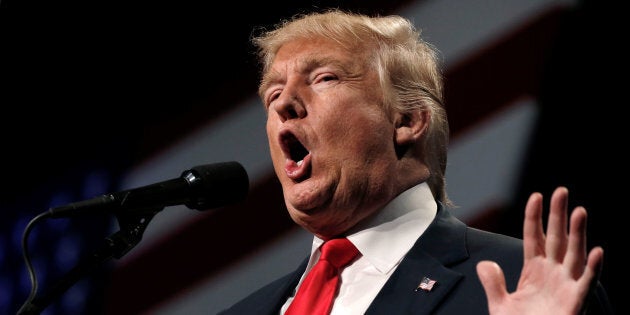 Republican presidential nominee Donald Trump speaks at a campaign rally in Reno, Nevada, U.S., October 5, 2016. REUTERS/Mike Segar/File Photo