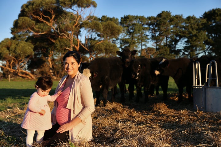 Emily McWaters with her daughter Lucy.