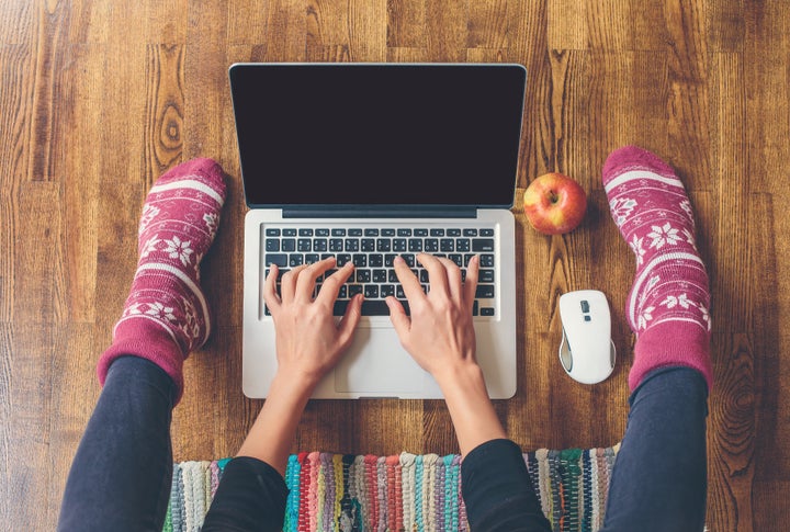 Another upside to working from home? Comfy footwear.