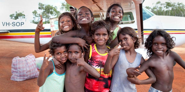 Indigenous kids at Nhulunbuy, Northern Territory.