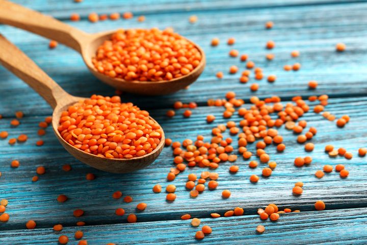 Red lentils get a big, fat, protein-filled 'yes'.