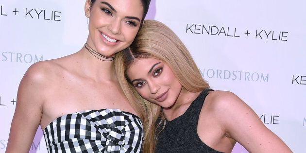 Kendall and Kylie Jenner celebrate Kendall + Kylie Collection at Chateau Marmont on March 24, 2016, in Los Angeles, California.