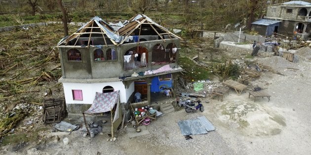 The destruction caused by Hurricane Matthew in Port-Salut, southwest of Port-au-Prince in Haiti.