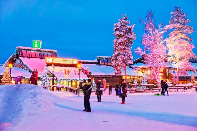 Santa Claus office in Rovaniemi town, Finnish Lapland.