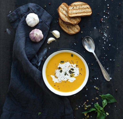 Pumpkin soup is always a good idea.