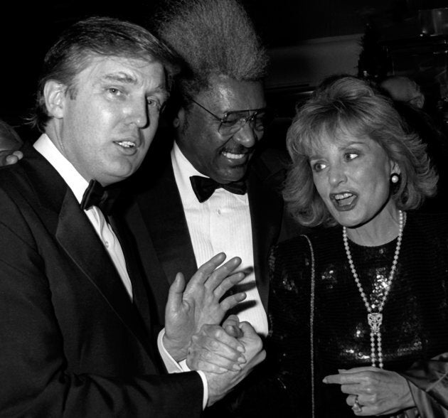 onald Trump, Don King and Barbara Walters attend 'The Art of the Deal' Book Party on December 12, 1987 at Trump Tower in New York City.