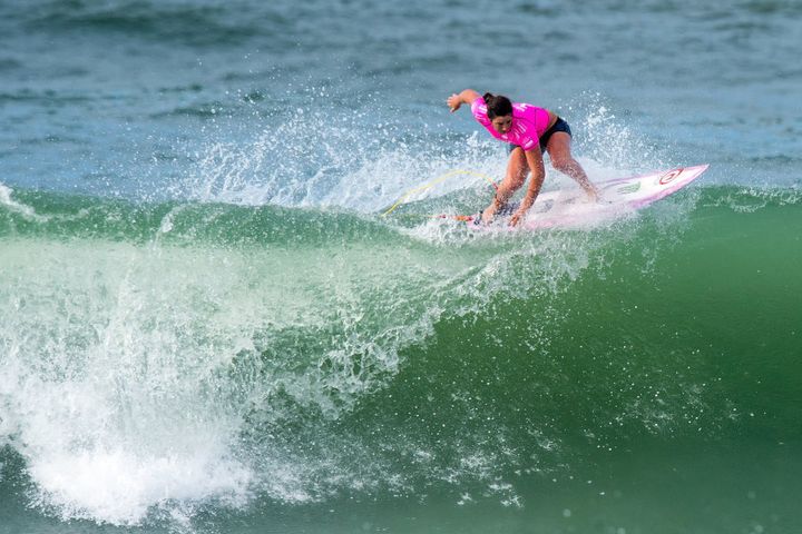 Tyler Wright has the knack of making her surfboard look like a hoverboard.