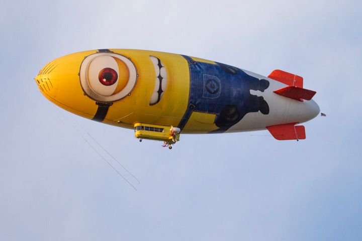We tried looking for a Despicable Me image that had a surfboard in it, and this blimp was the closest we could find. Points for effort?