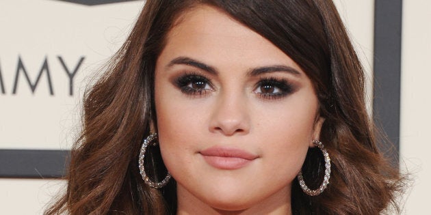 Selena Gomez arrives at the 2016 Grammy Awards in Los Angeles.