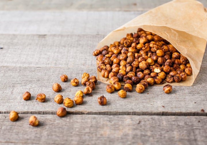 Experiment with different spices and herbs to flavour your chickpeas.