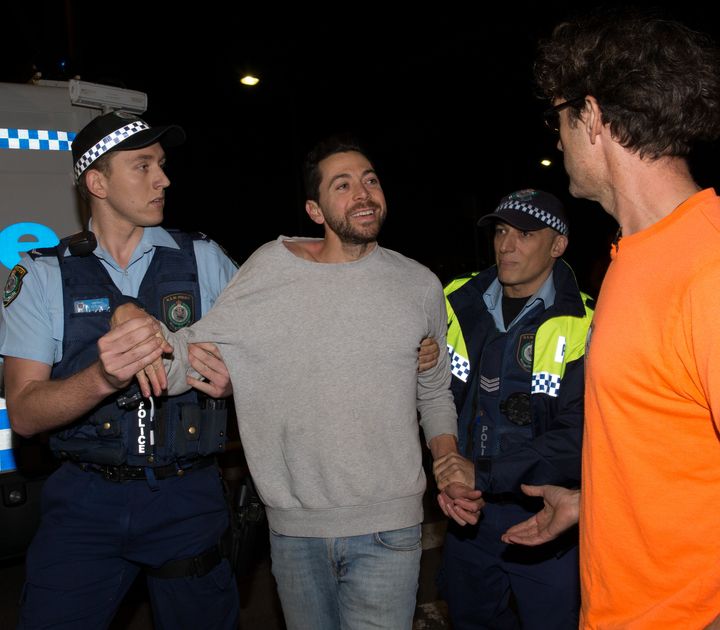 James Mathison was arrested in May after climbing a tree at protests to save Anzac Parade Moreton Bay fig trees in Sydney.