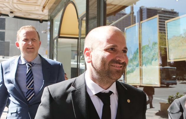 Celebrity chef George Calombaris at Downing Centre Local Court.
