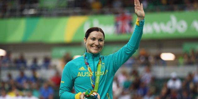 Anna Meares won the bronze medal in the keirin at Rio 2016 Olympic Games.
