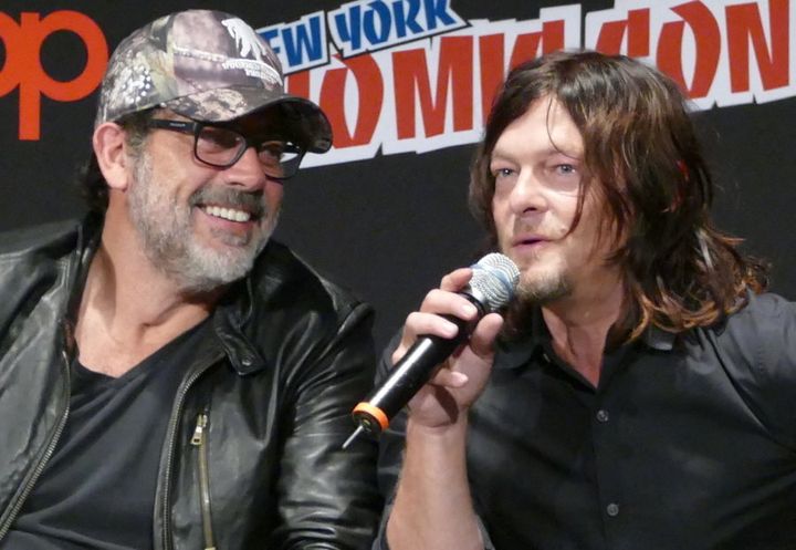 Jeffrey Dean Morgan is happy playing bad guy Negan while Norman Reedus plays one of the series' best loved characters, the rough diamond Daryl.