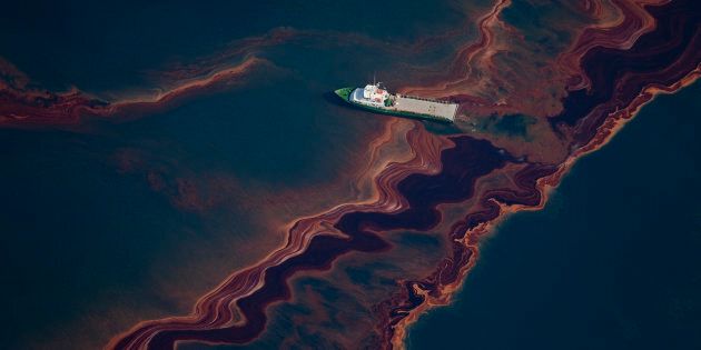 The BP leased oil platform exploded April 20 and sank after burning, leaking an estimate of more than 200,000 gallons of crude oil per day from the broken pipeline into the sea.