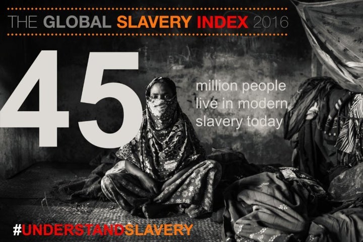 Fifty-eight percent of the world's slaves are in just five countries -- India, China, Pakistan, Bangladesh and Uzbekistan.