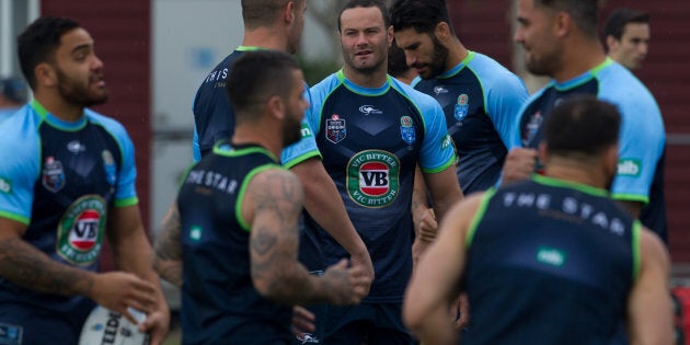 The NSW Blues, with main sponsor Victoria Bitter.