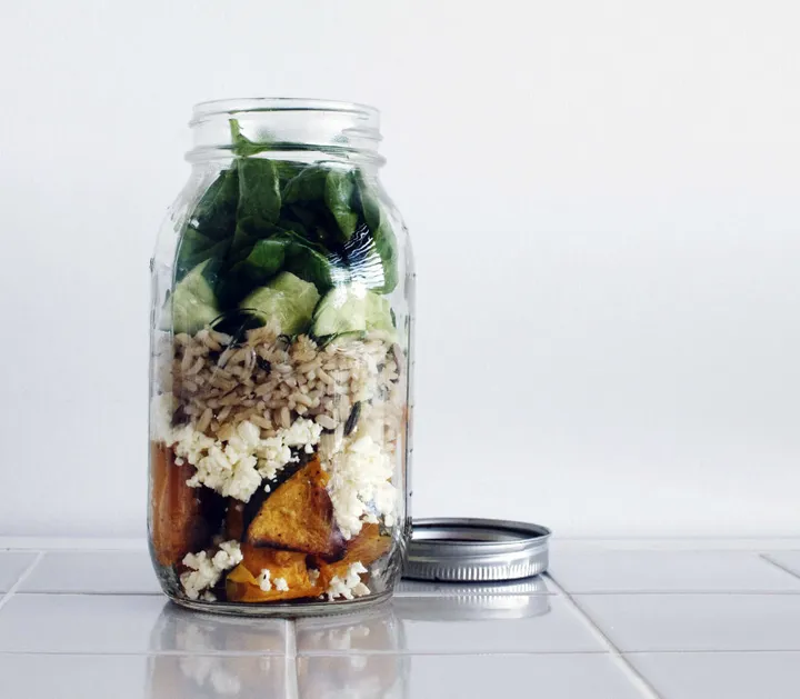 Use a Glass Cookie Jar for Salads