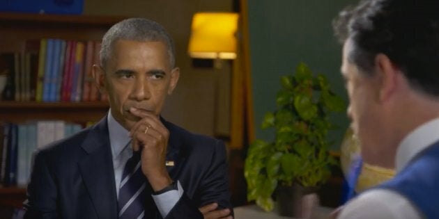 Stephen Colbert And Obama Rip Trump With This Gross Comparison Huffpost Null