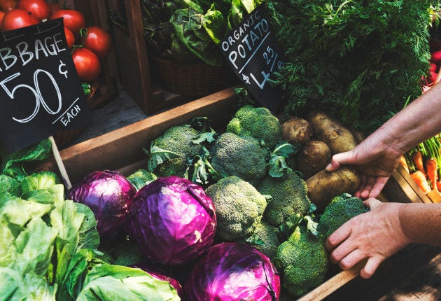 Head to the farmers' markets for food -- better produce and less junk food temptation.