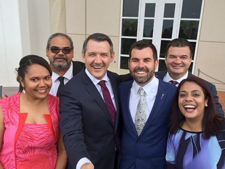 Chansey Paech, after delivering his maiden speech to the Northern Territory's 13th Parliament on Tuesday.