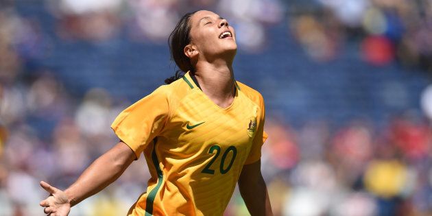 This was Sam Kerr celebrating after yet another goal in the Tournament of Nations in August. The whole team feels that way about the sellout.