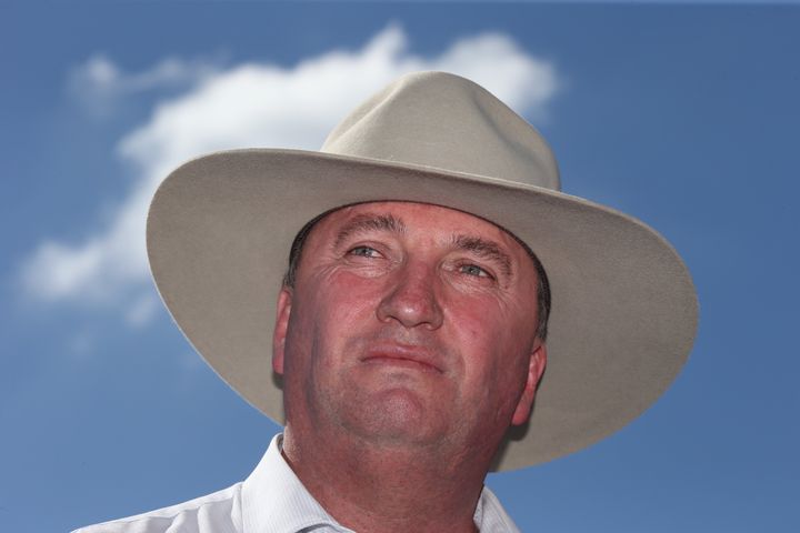 Deputy Prime Minister Barnaby Joyce, pictured here during a visit to a sweet potato farm at Gracemere near Rockhampton last week, is expected to face tough questions on Q&A on Monday night.