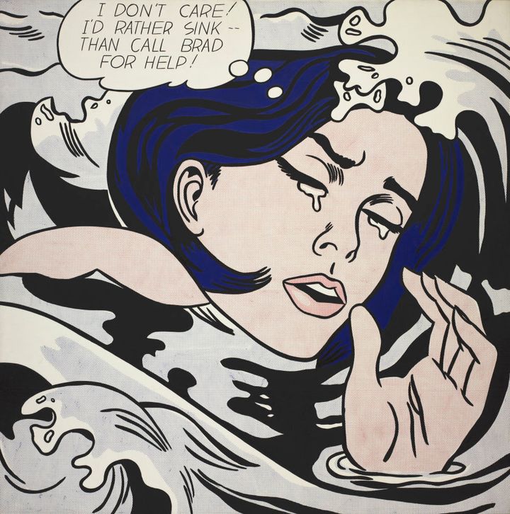 Roy Lichtenstein (American, 1923-1997). 'Drowning Girl', 1963.