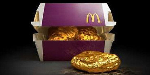 McDonald's Japan is hoping to spark a gold rush over their Chicken McNuggets by offering an 18-karat gold nugget.