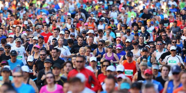 Thousands have taken part in the Sydney Running Festival.