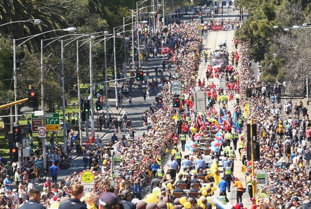 Crowds at the 2015 parade.