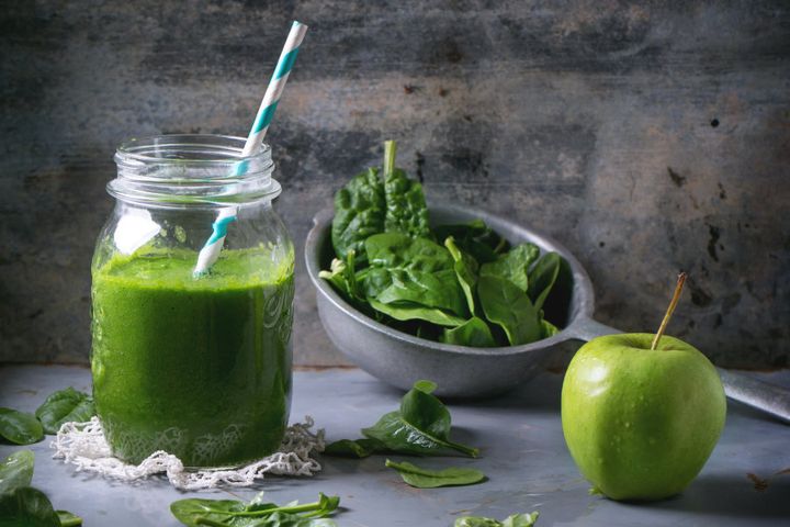 Green smoothies are supposedly alkalising.