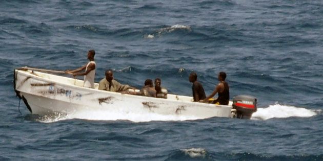 Pictured here, pirates head toward the Somali shore in 2008. Somali pirates recently released 26 Asian sailors held since 2012