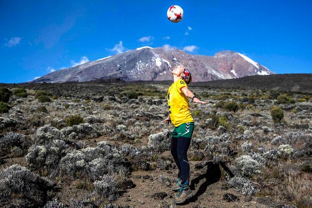 Laura Youngson took a team of women to play soccer on the summit of Mount Kilimanjaro.