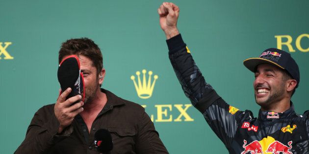Daniel Ricciardo finished third after Lewis Hamilton and Nico Rosberg in the F1 Drivers' Championship.