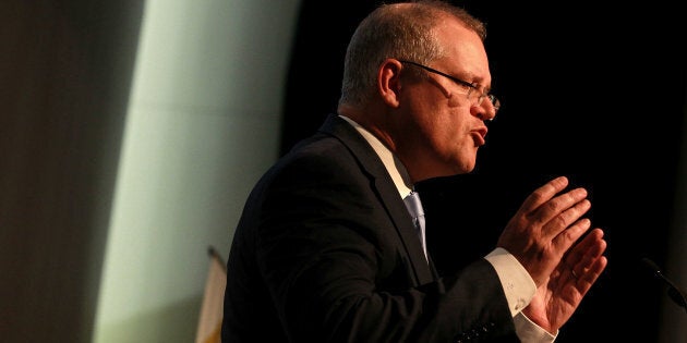 Treasurer Scott Morrison addressing the Urban Development Institute of Australia on booming house prices in Australia.