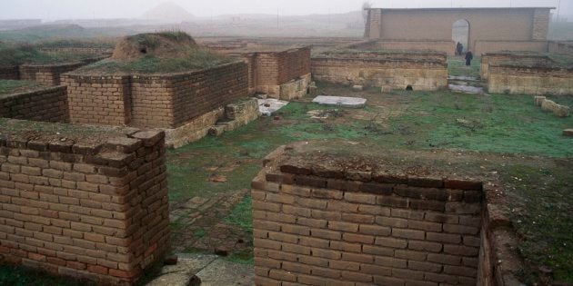 Buildings in Nimrud, Iraq. Assyrian civilisation, 13th-8th century BC.