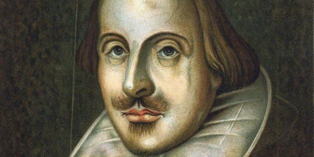 Portrait of English playwright, William Shakespeare